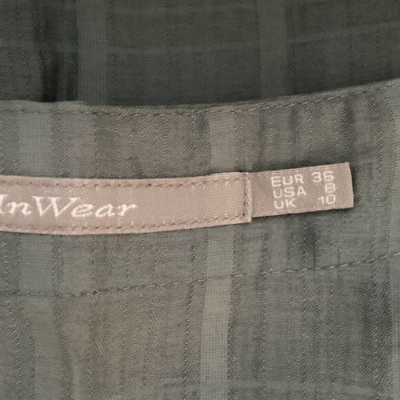 InWear Women's Gray 3/4 Sleeves Midi Dress Size 8 Business Career Office - Picture 13 of 13